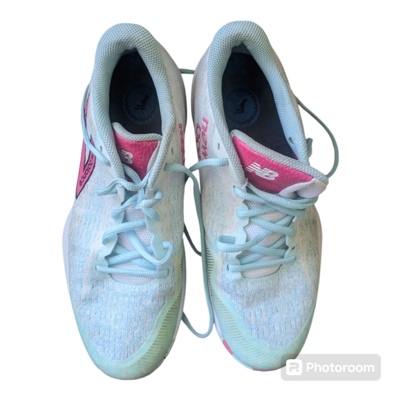 NEW BALANCE Fresh Foam Tempo Running Shoe, Mint/Pink/White | 11 - Picture 2 of 4